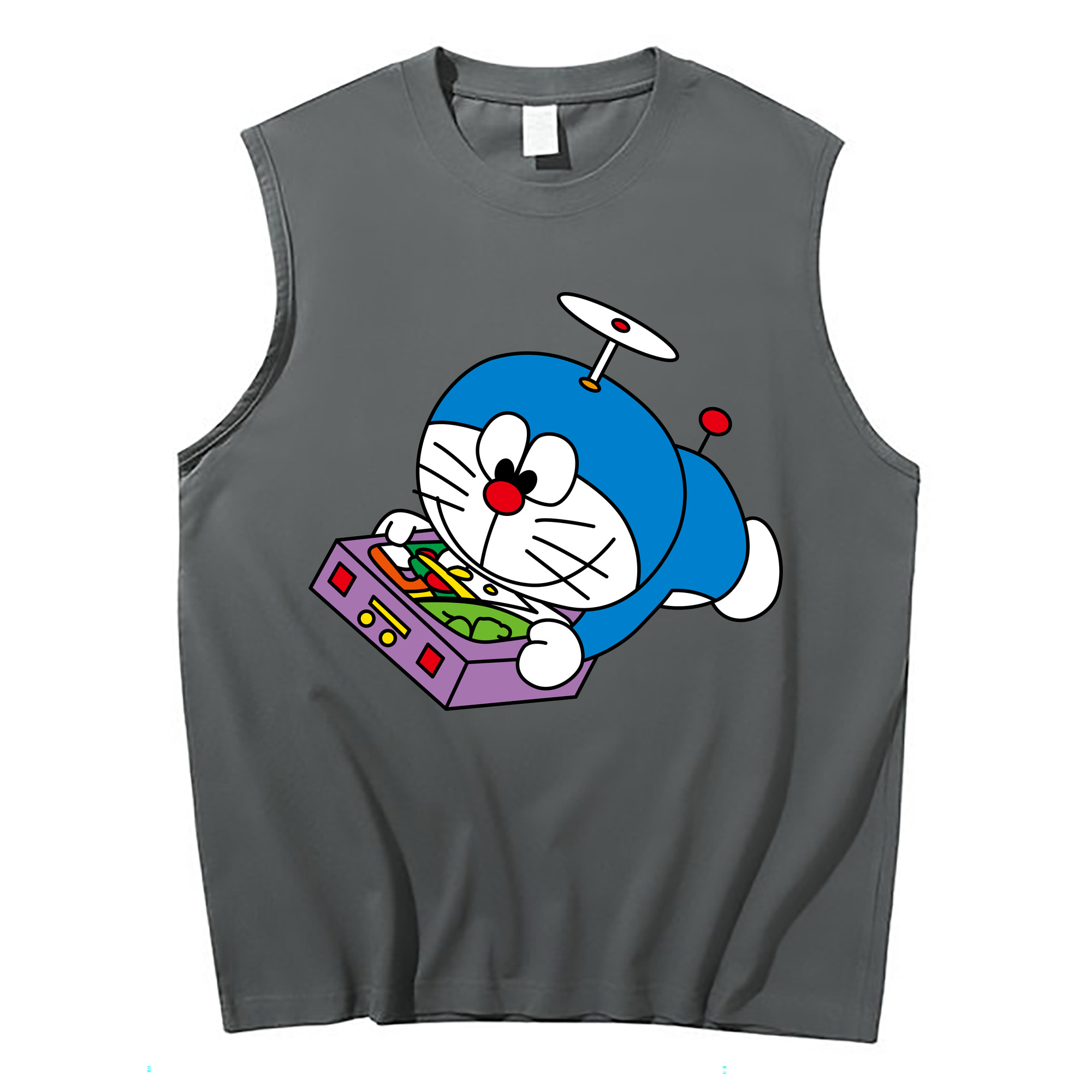 （画像用） ドラえもん Doraemon コットン100％タンクトップ（フロントプリント）